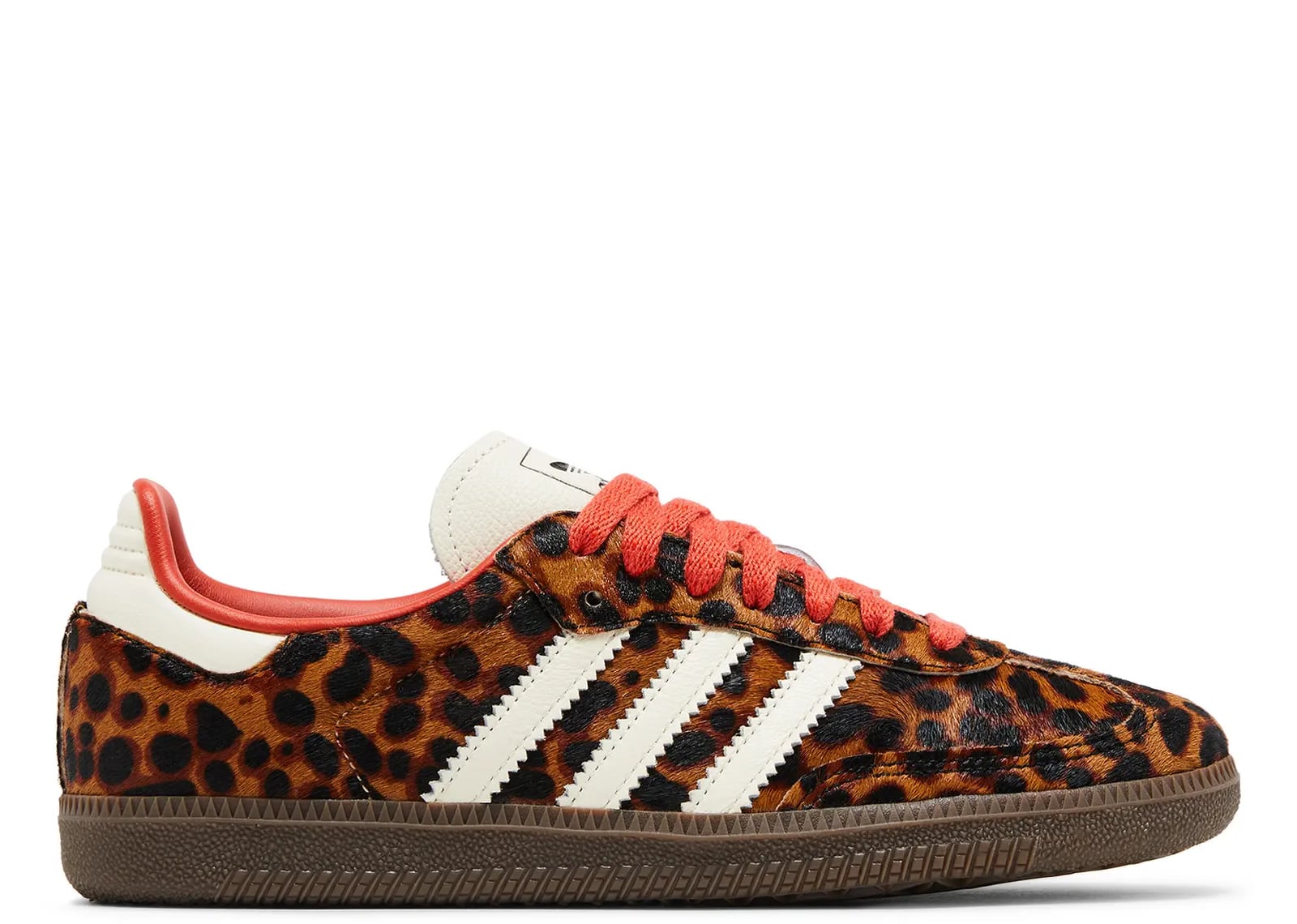 adidas Samba OG kırmızı leopar detay